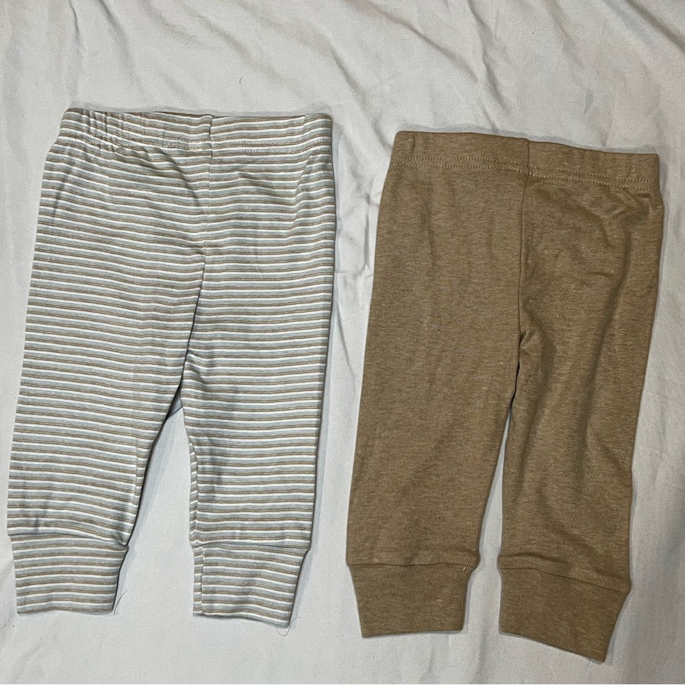Carter’s Baby Pants (2-Pack) 6M – Neutral Leggings NWOT